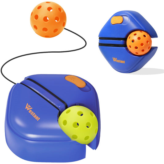 Westant Match Buddy Pickleball Trainer - Pickleball Practice Rebounder with Balls and Strings Pickleball Training Aids for Adults Kids Perfect Pickleball Accessory and Gift for Self Practice
