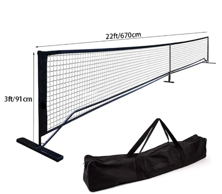 Portable Removable Mobile Pickleball Net (One Set)
