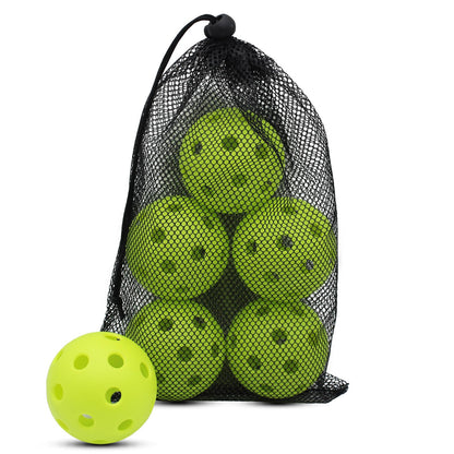 Magicorange Pickleball Balls 6 Pack USAPA Approved 26 Holes Outdoor Pickleballs High Elasticity & Durable Pickle Balls (Green 26 Holes)